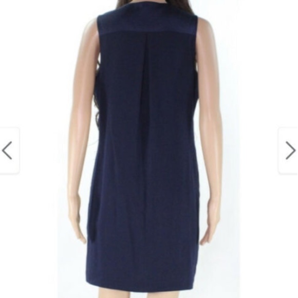 NWT Trina Turk Navy Shift Dress With Pockets - 2 - Picture 3 of 6